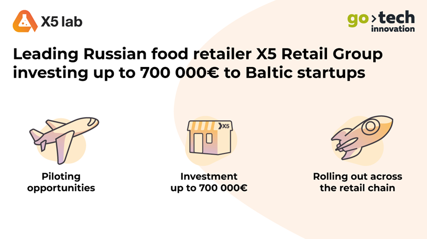 Baltics startups to receive 700,000 euros from X5 Retail Group